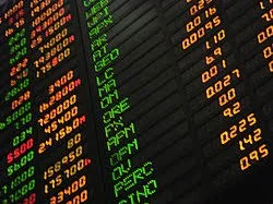 Stock market chart